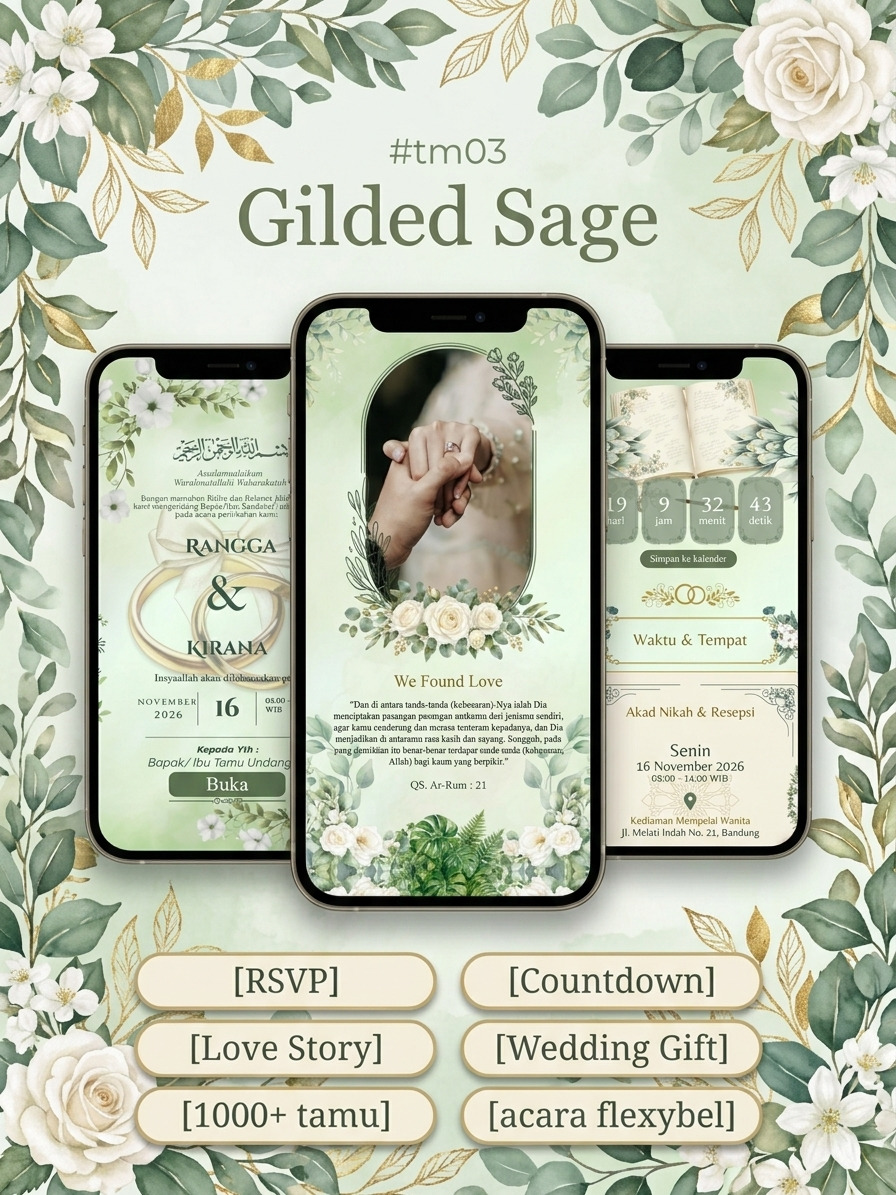Pratinjau tema Gilded Sage